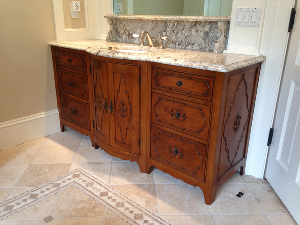 Customized bathroom vanities by HB Woodworking, Inc.